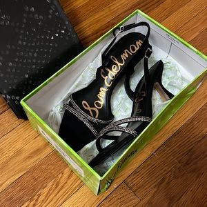 Sam Eldman Ronan Black Suede Heel